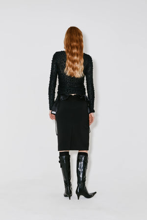 Jackie Trompe L'oeil Skirt