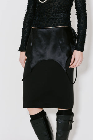 Jackie Trompe L'oeil Skirt