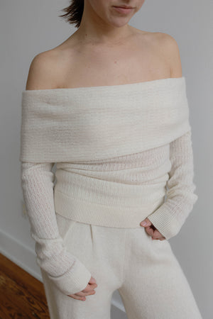 Stella Sweater, White