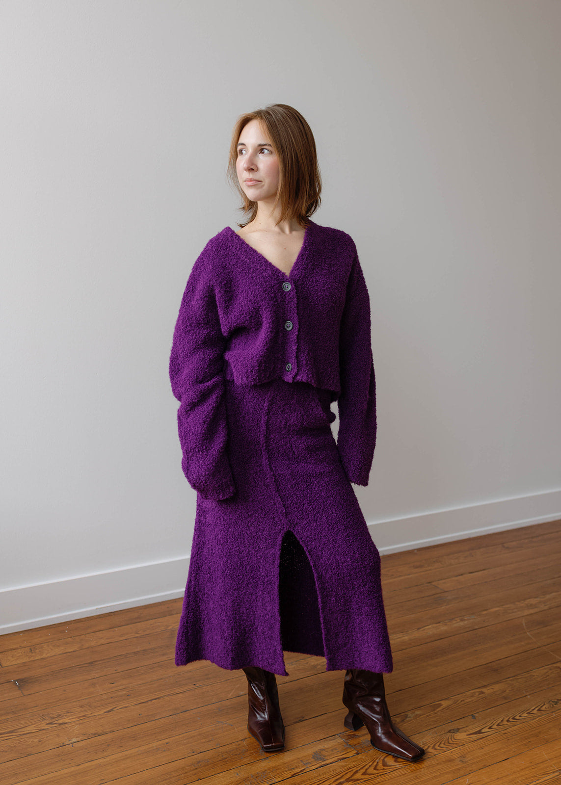 Claire Cardigan, Purple