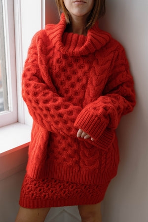 Harper Sweater, Red