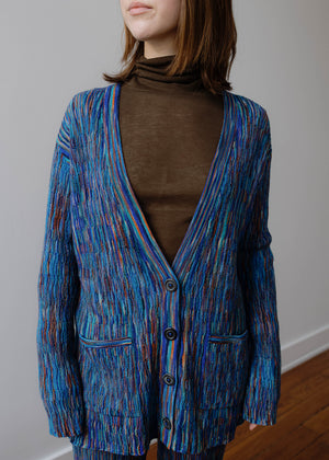 Vega Cardigan, Multi Blue