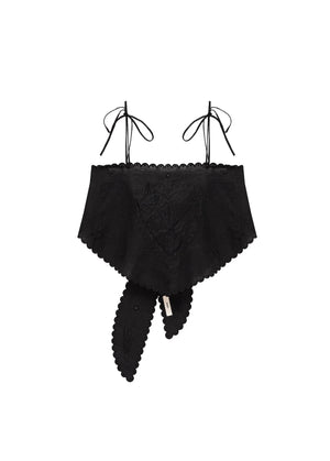 Lybid Bandana Top, Black