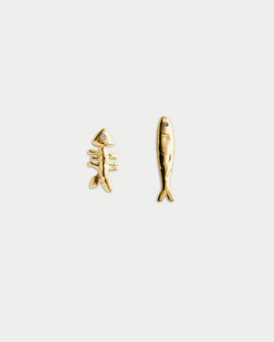 Sardine & Fishbone Earrings