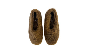 Fur-Fur Ballerinas, Long Brown