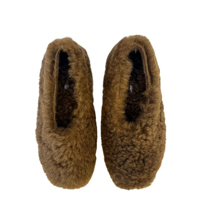 Fur-Fur Ballerinas, Long Brown
