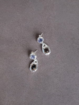 Avery Earrings, Silver