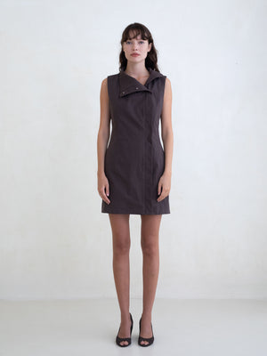 Secrets Dress, Brown