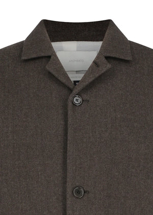 Wool Crop Jacket, Brown