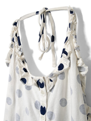 Zazie Jersey Halter Top, Polka Dot