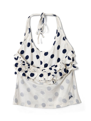 Zazie Jersey Halter Top, Polka Dot
