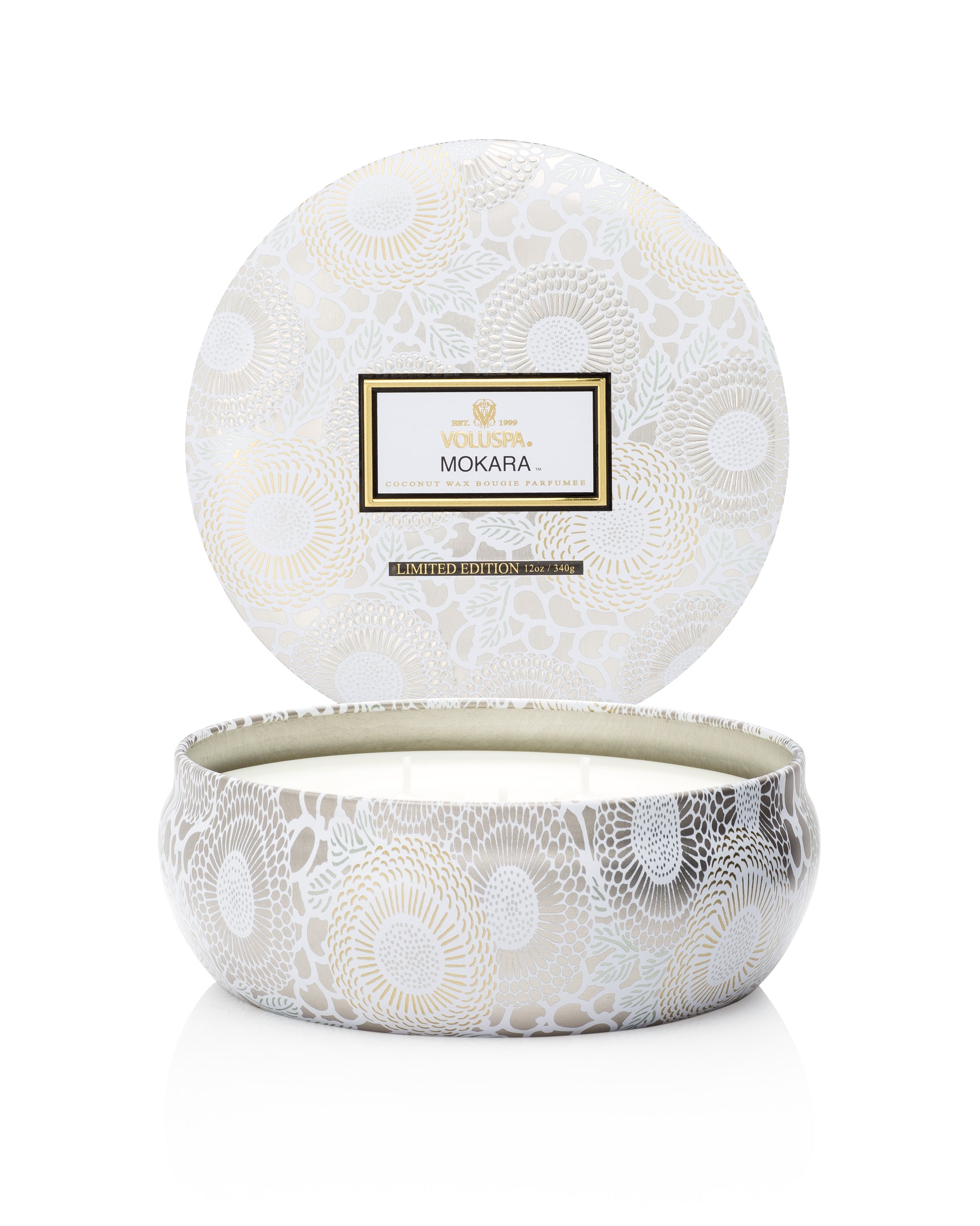 Japonica Limited Mokara 3 Wick Candle in Decorative Tin