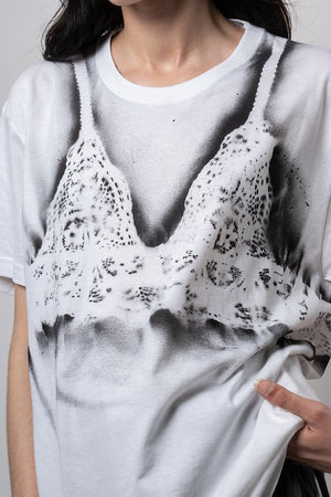 White Bra T-Shirt