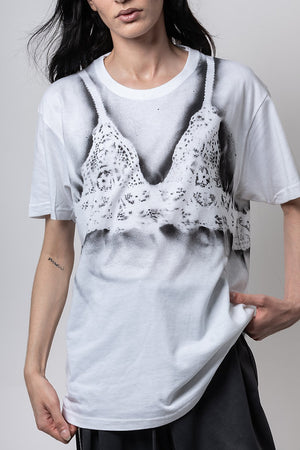 White Bra T-Shirt