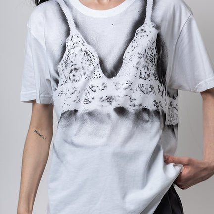 White Bra T-Shirt