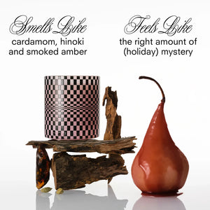 Festive Checker Hinoki Fantome Candle