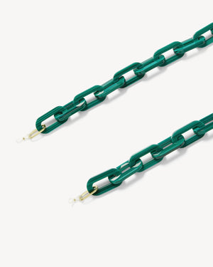 Chunky Sunglass Chain, Malachite