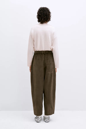 Corduroy Baggy Pants, Moss