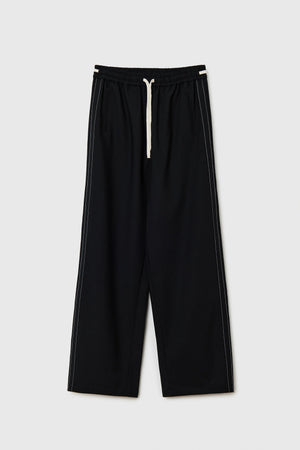 Tailoring Drawstring Pants, Black