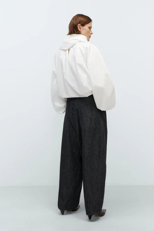 Denim Baggy Pants, Black