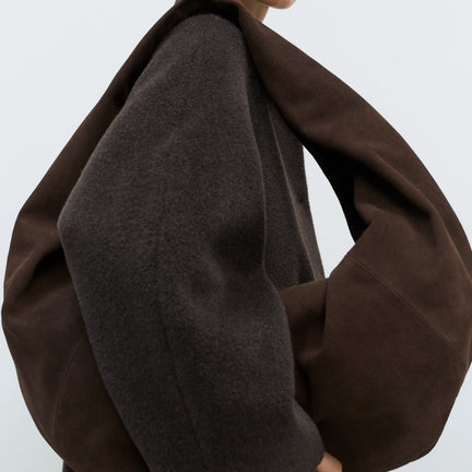Suede XL Bag, Brown