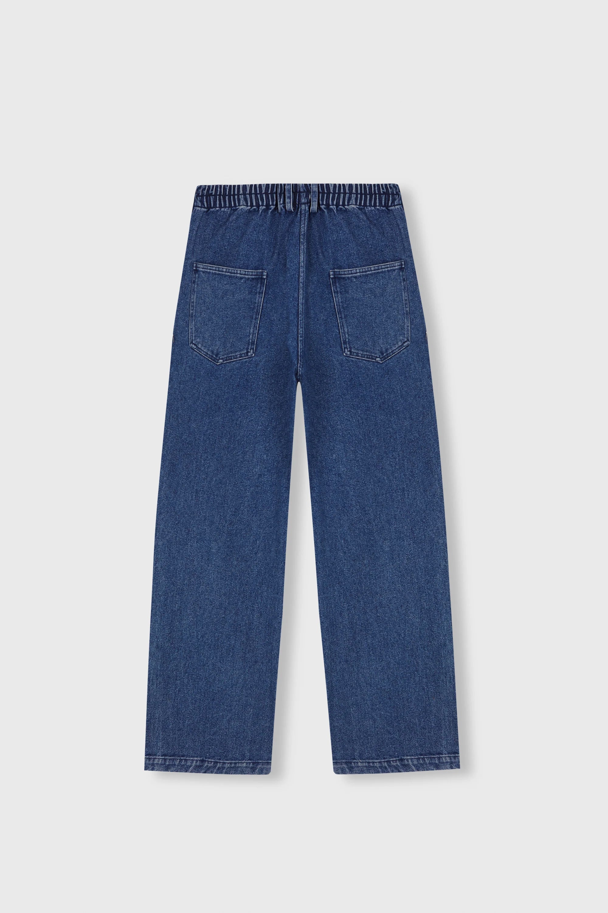 Straight Denim Pants, Indigo