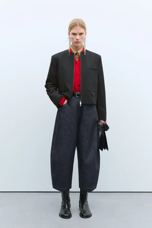 Cropped Jacket, Black