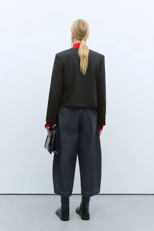 Cropped Jacket, Black