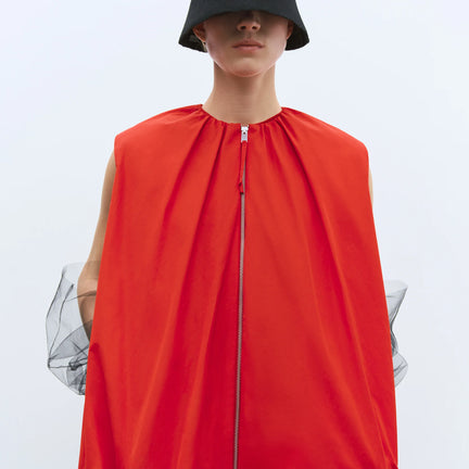 Utility Balloon Waistcoat, Red