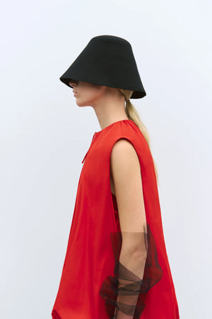 Utility Balloon Waistcoat, Red