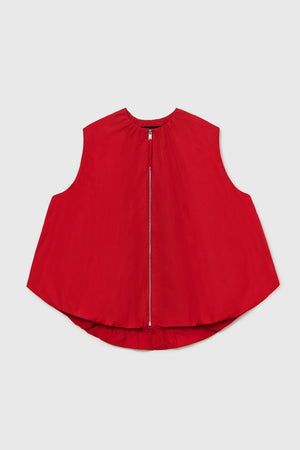 Utility Balloon Waistcoat, Red