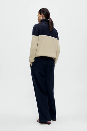 Low Rise Corduroy Pants, Navy