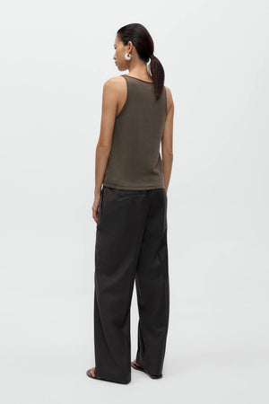 Merino Wool Tank Top, Taupe