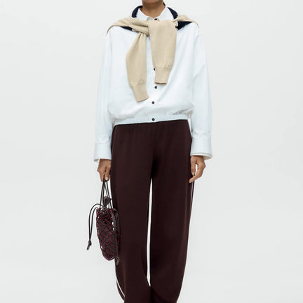 Organic Cotton Sporty Pants, Brown