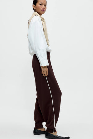 Organic Cotton Sporty Pants, Brown