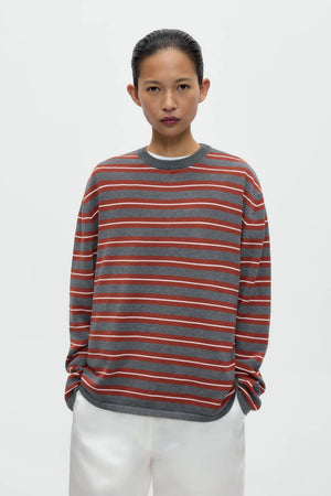 Organic Cotton Striped Long Sleeve Tee