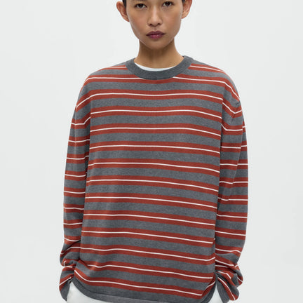 Organic Cotton Striped Long Sleeve Tee