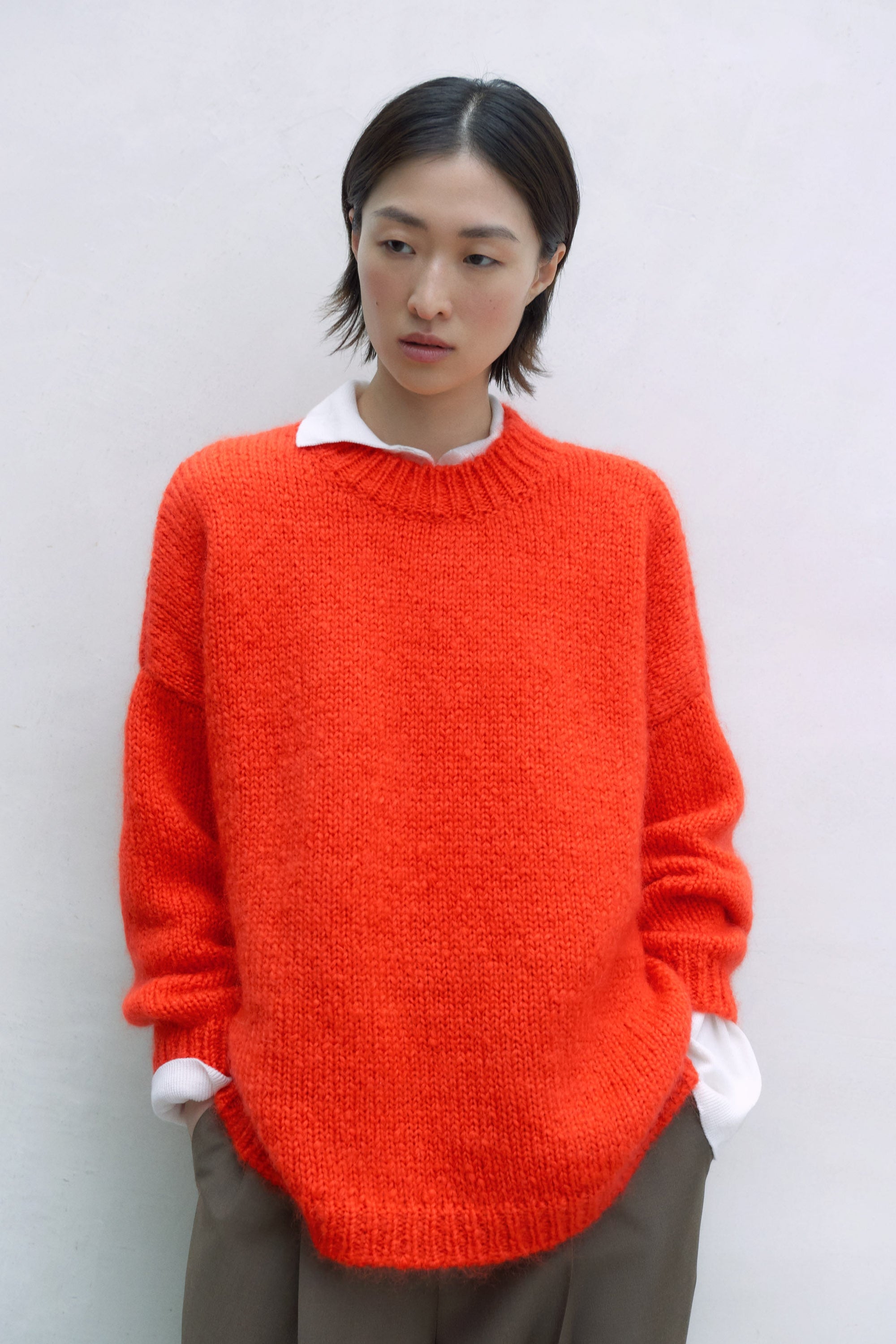 Mohair Sweater, Tangerine