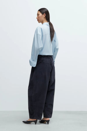 Corduroy Baggy Pants, Dusty Blue