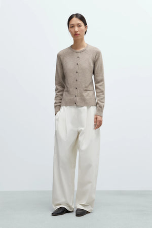 Merino Wool Open Back Cardigan