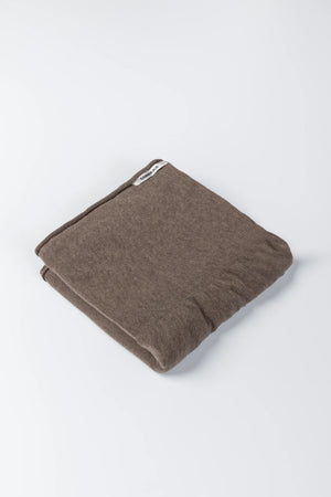 Merino Wool Shawl, Deep Taupe