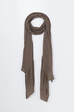 Merino Wool Shawl, Deep Taupe