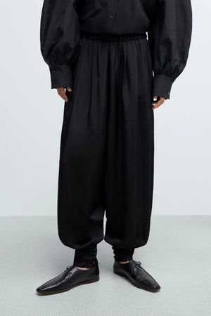 Sarouel Trousers, Black