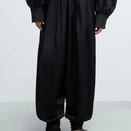 Sarouel Trousers, Black