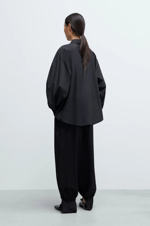 Sarouel Trousers, Black