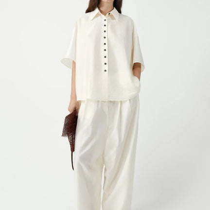 Short Sleeve Shirt, Marfil