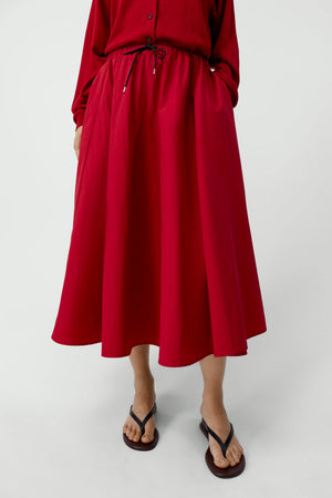 Technical Skirt, Red