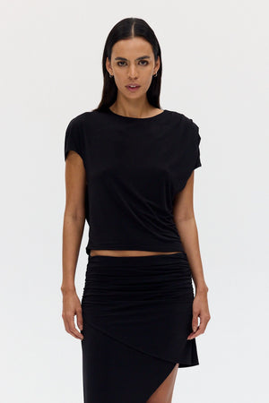 Crave Back Cut Out Top, Graphite