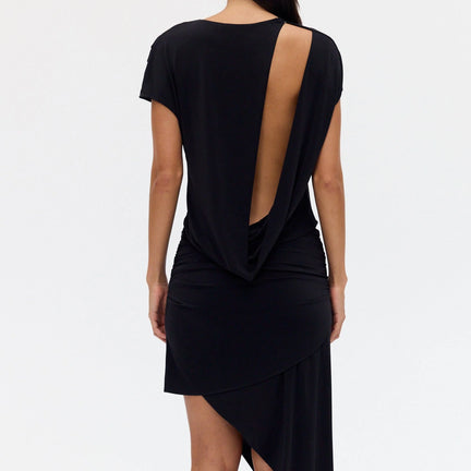 Crave Back Cut Out Top, Graphite