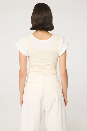 Daqi Top, White/Vanilla